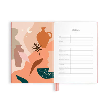 Fox & Fallow - The Traveller Mini Travel Diary - Dusty Rose