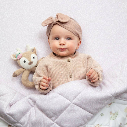 Living Textiles - Organic Reversible Cot Comforter - Whimsical Wonderland
