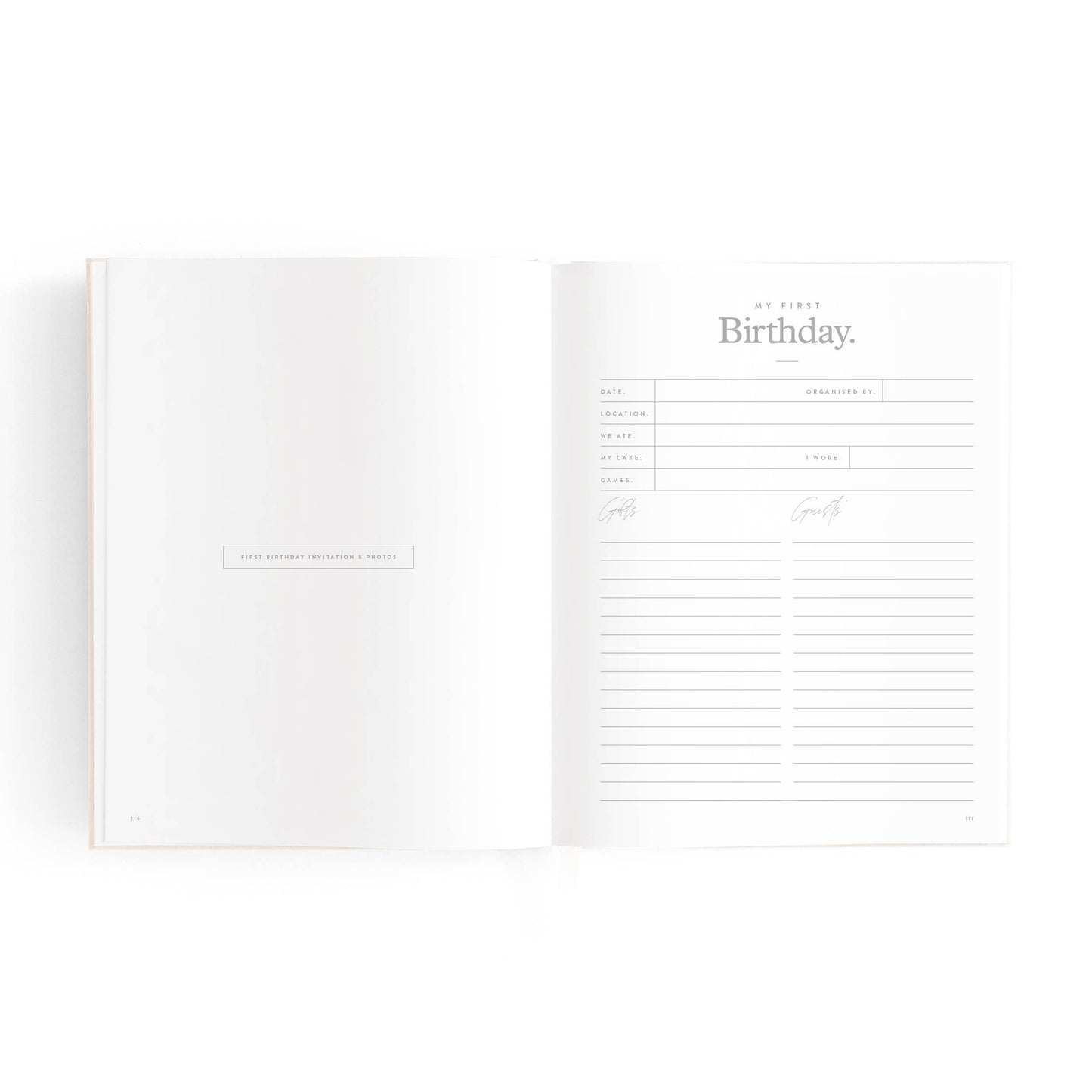 Fox & Fallow - Mini Baby Book Oatmeal