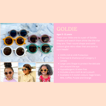 Speckles for Kids - Kids Sunglasses - GOLDIE - Milk
