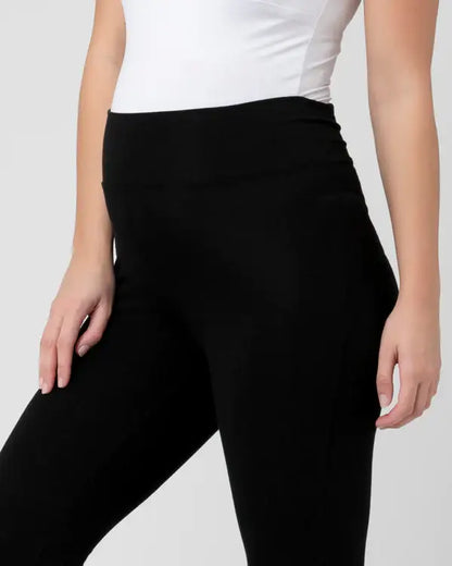 Ripe Maternity - Organic Jersey Flare Pant Black