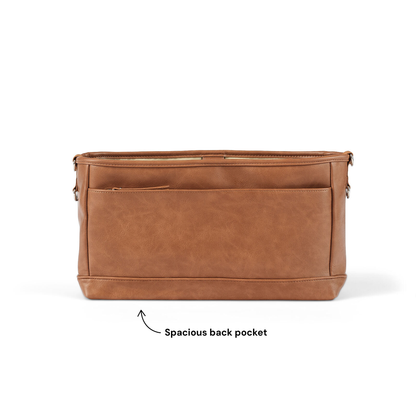 OiOi - Signature Pram Caddy - Tan Vegan Leather