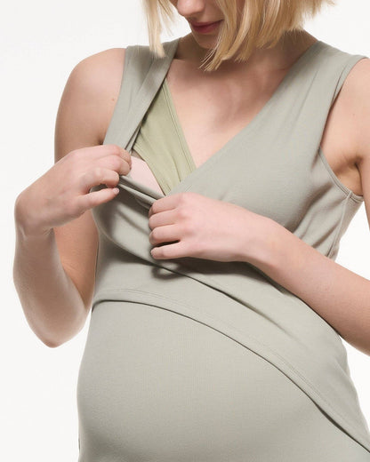 Soon Maternity - Maya Soft Rib Feeding Dress