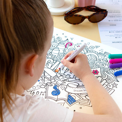 Little Change Creators - IMAGINATION | Reusable Double-sided Colour + Draw Doodle Mat