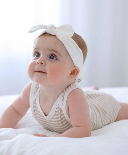 Lūmmi in Colour Babywear - Organic Cotton Headband - White