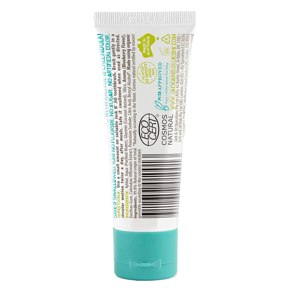 Jack N' Jill Kids - Jack N' Jill Natural Certified Toothpaste Blueberry 50g