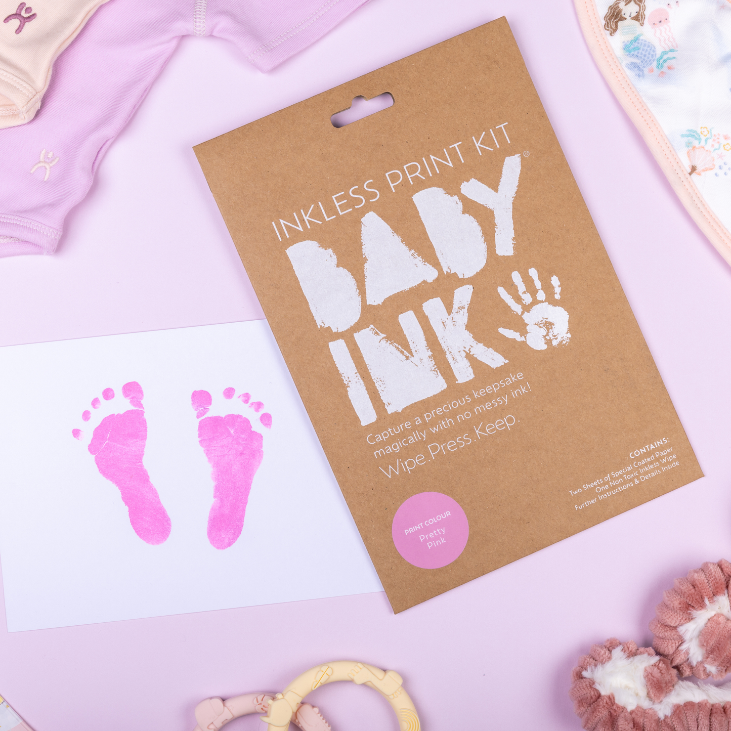 BABYink Frame Pretty Pink detail