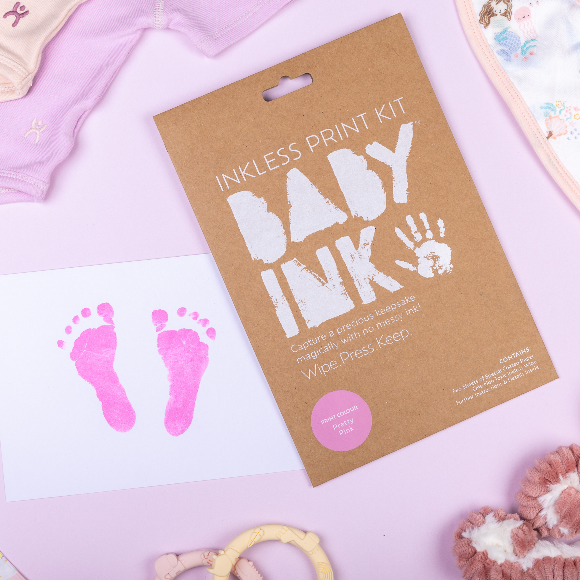 BABYink Frame Pretty Pink detail