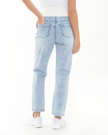 Ripe Maternity - Nova Over Bump Crop Jean Blue Haze