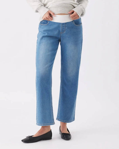 Ripe Maternity - Teddy Straight Jean Classic Blue