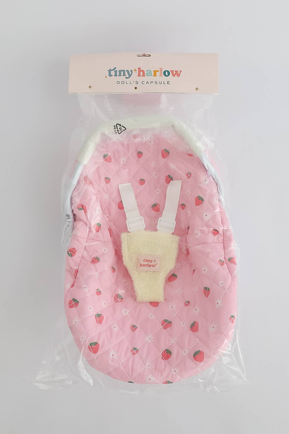 Tiny Harlow - Dolls Car Seat Capsule - Strawberry Picnic