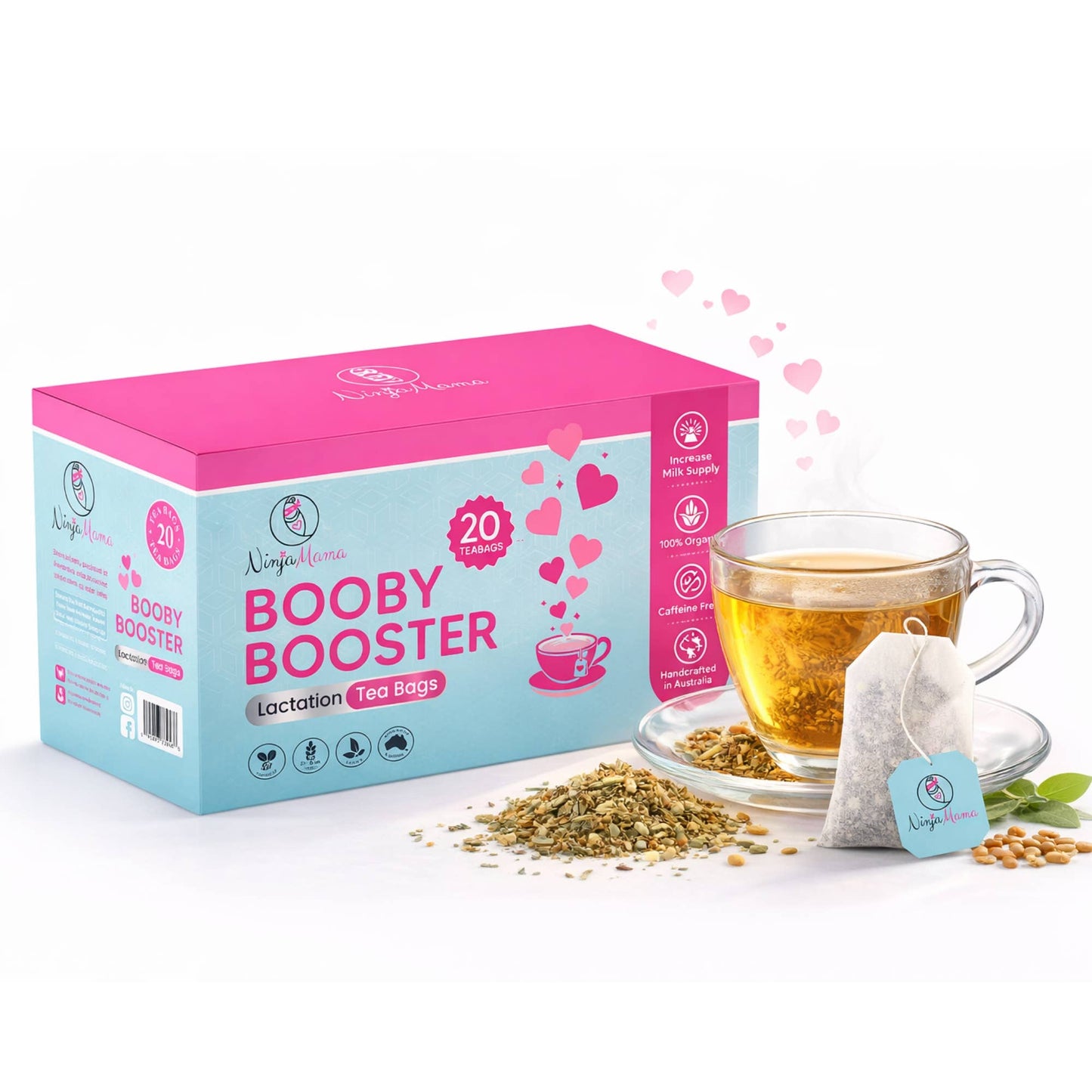 Ninja Mama - Booby Booster®  Organic Lactation Tea Bags - Pack of 20