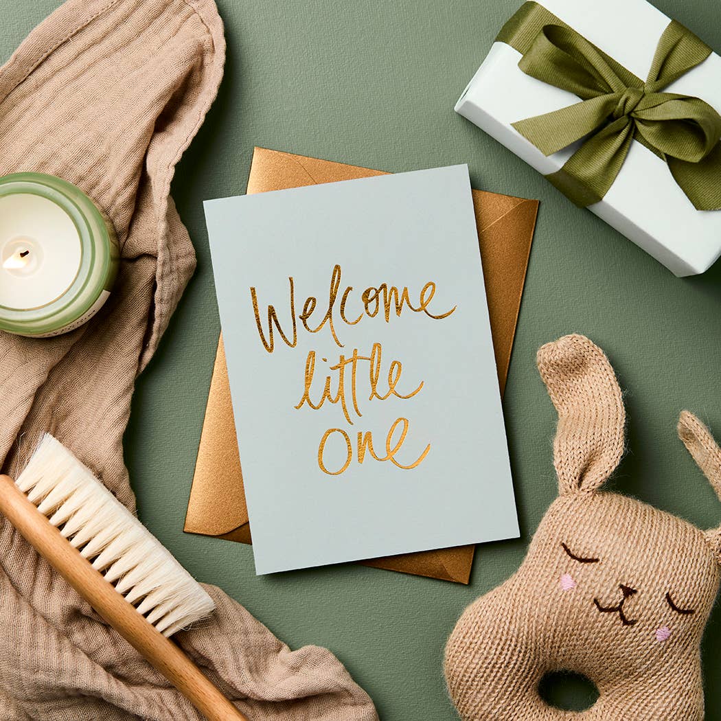 Gabrielle & Celine Greeting Cards Australia - Baby Shower Greeting Card | Luxury Foil Design