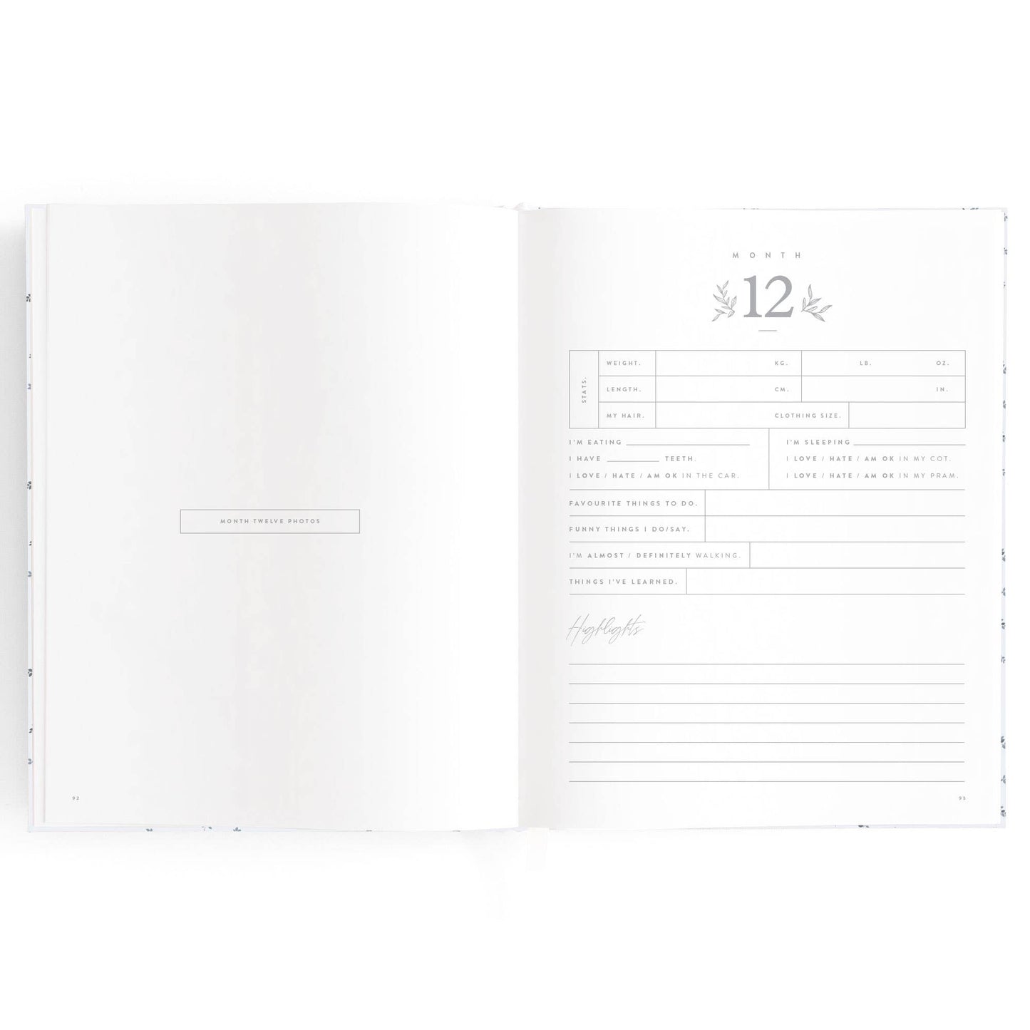 Fox & Fallow - Baby Book Bluebell