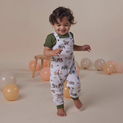 Snuggle Hunny - Diggers & Tractors Organic Snuggle Overalls