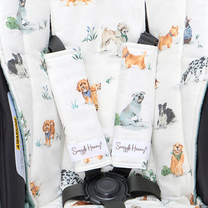 Snuggle Hunny - Dog Park Universal Reversible Pram Strap Covers