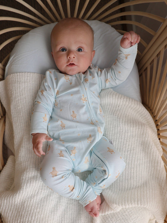 Elke & Indigo - Bamboo/Organic Cotton Growsuit - Little Duck
