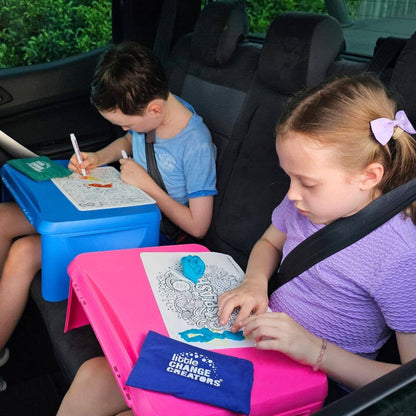 Little Change Creators - SPLASH! Pocket Reusable Colouring Set | Sealife Travel Toy