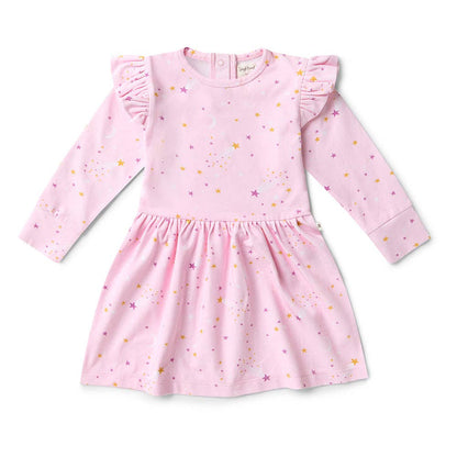 Snuggle Hunny - Twinkle Long Sleeve Organic Dress