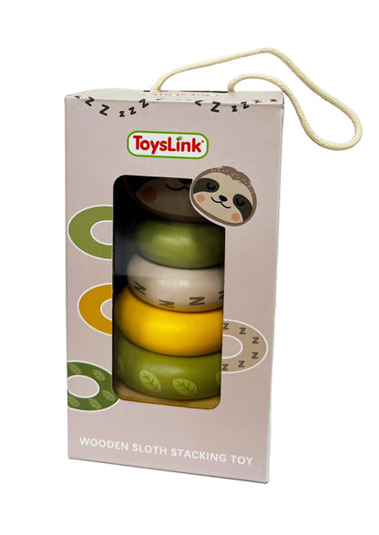 ToysLink - Wooden Sloth Stacking Toy