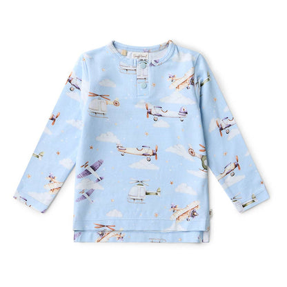 Snuggle Hunny - Taking Flight Organic Long Sleeve Top