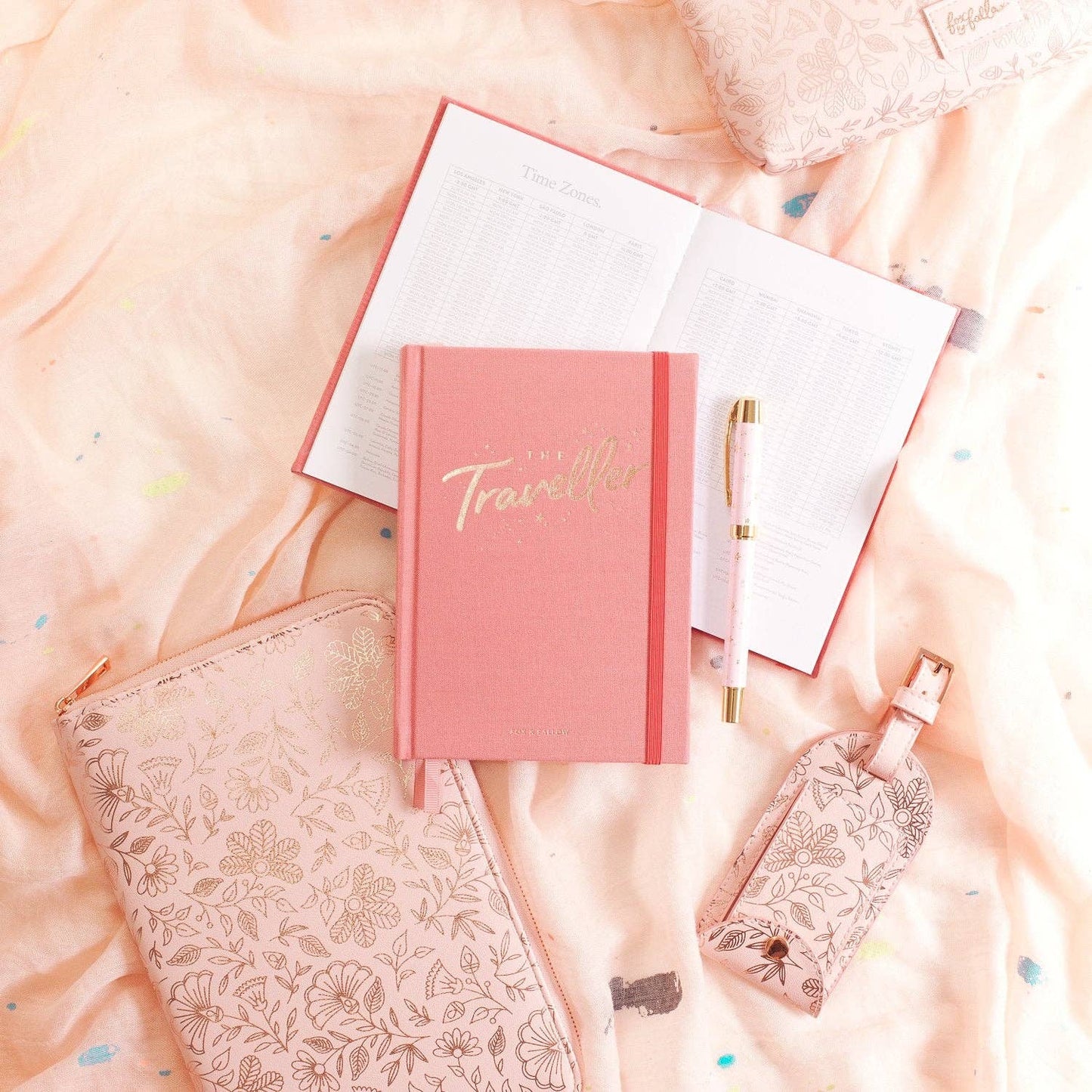 Fox & Fallow - The Traveller Mini Travel Diary - Dusty Rose