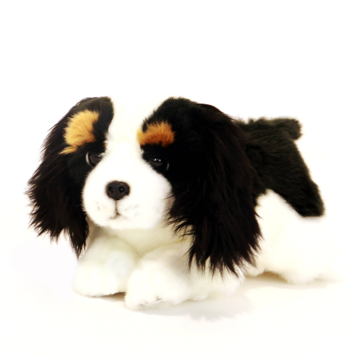 Bocchetta Plush Toys - Alex - Tri-colour Cavalier King Charles Spaniel puppy 28cm
