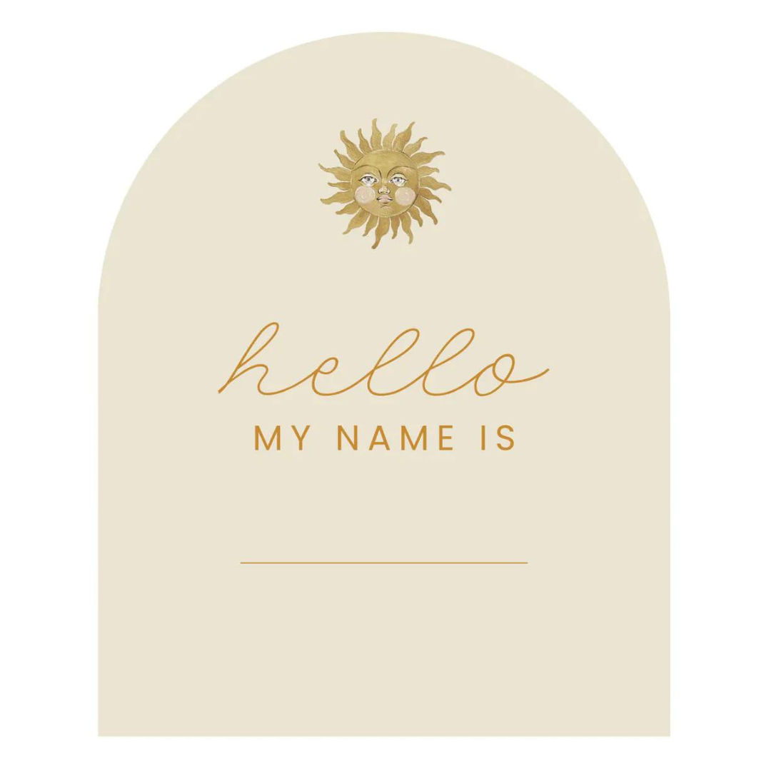 The Beige Collective - Baby Milestone Cards | Golden Sun & Ochre