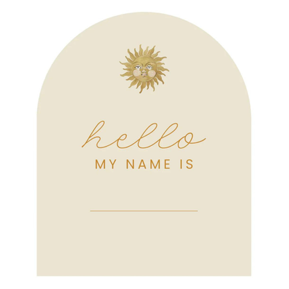 The Beige Collective - Baby Milestone Cards | Golden Sun & Ochre