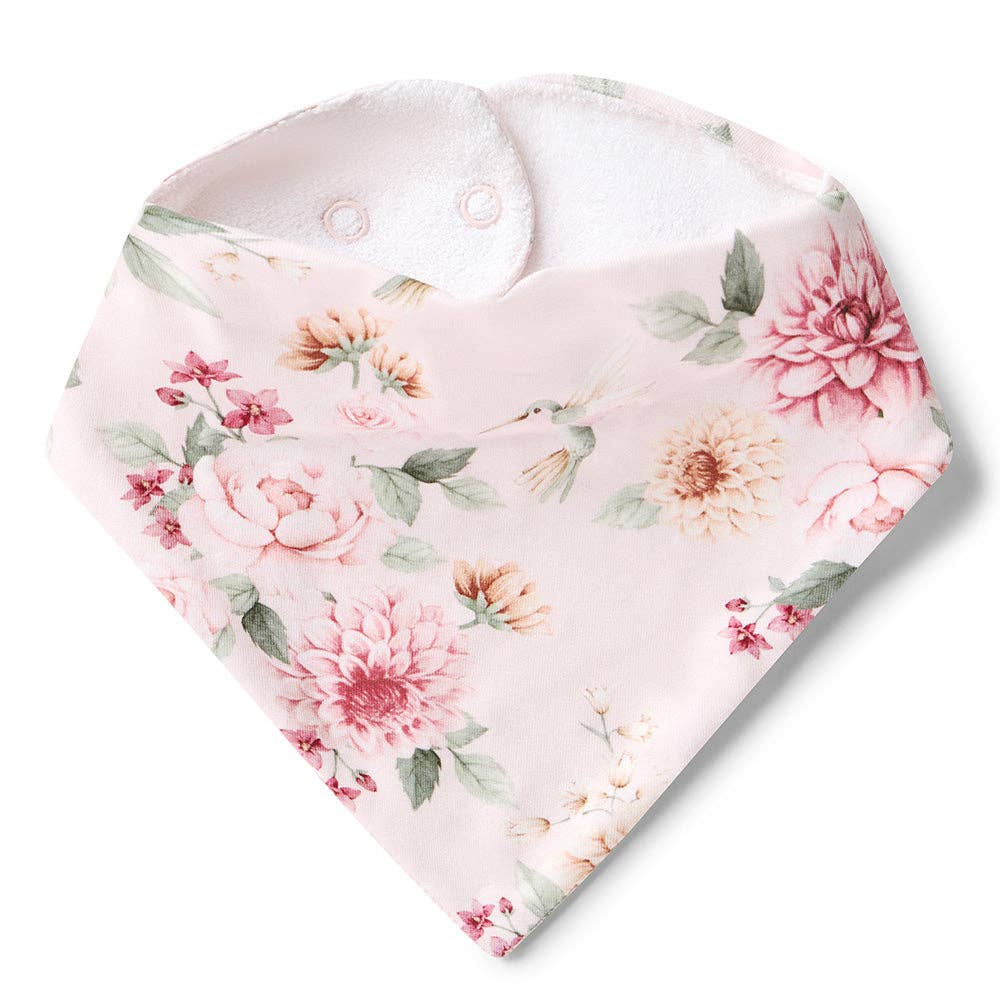 Snuggle Hunny - Birds & Blooms Organic Dribble Bib