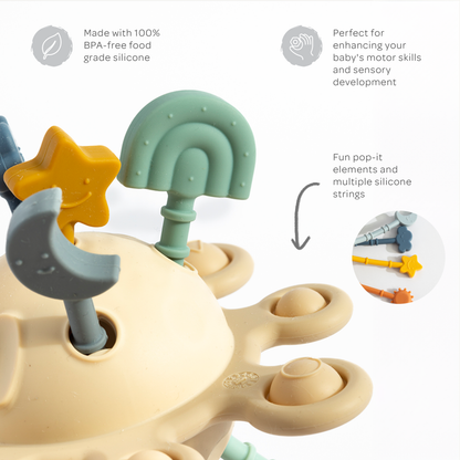 Living Textiles - Silicone Zippy Activity Toy- Jimmy
