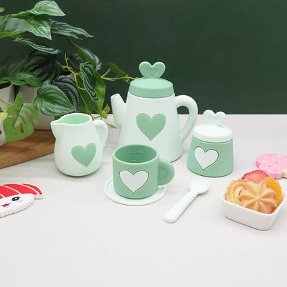ToysLink - Green Silicone Tea Set