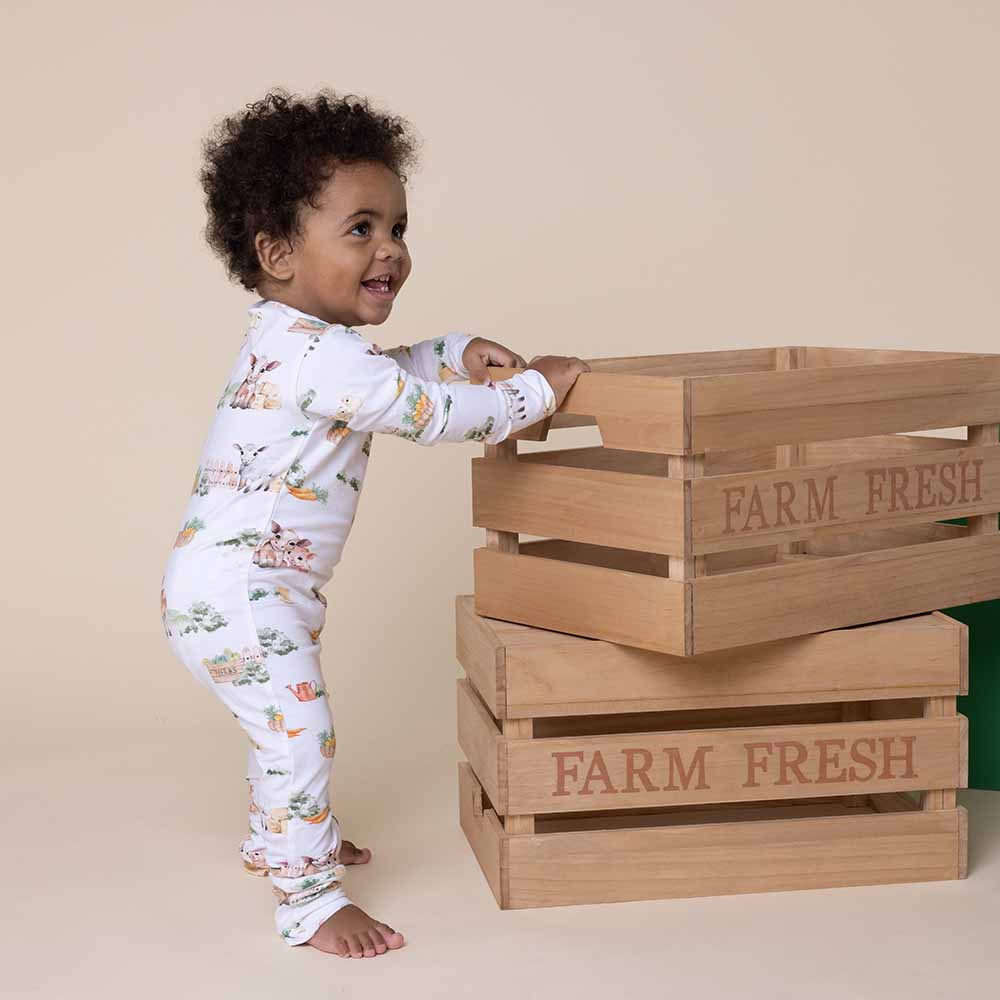 Snuggle Hunny - Farm Organic Growsuit
