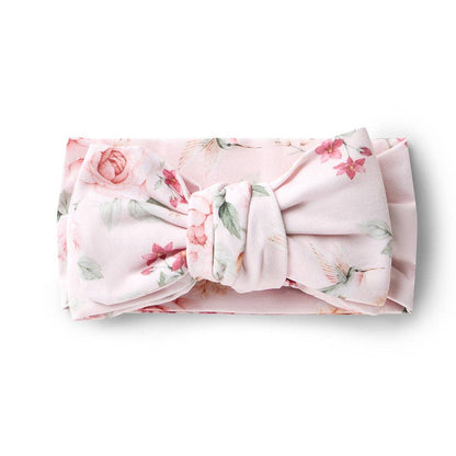 Snuggle Hunny - Birds & Blooms Organic Oversized Bow