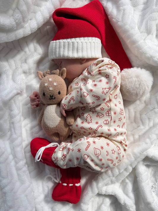 Petite + Co - CHRISTMAS PRINT ONESIE