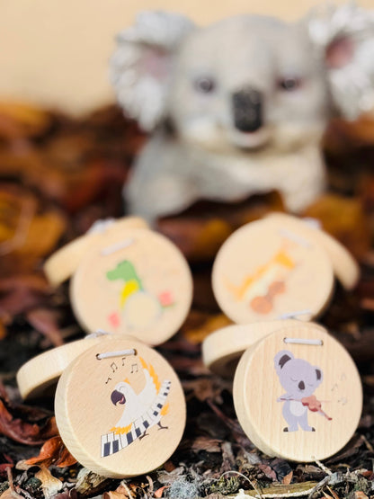 ToysLink - Wooden Aussie Animal Castanets