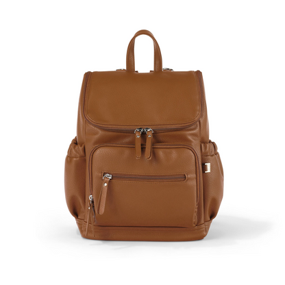 OiOi - Mini Signature Backpack - Chestnut Brown Vegan Leather
