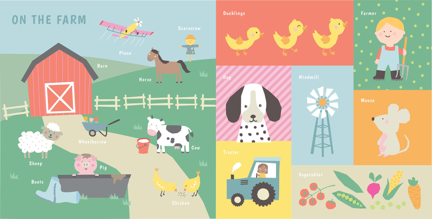 100 First Words interior spread