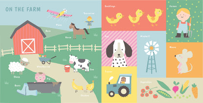 100 First Words interior spread