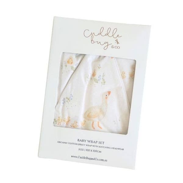 Organic Jersey Baby Wrap Set Goosey Gander