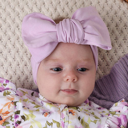 Snuggle Hunny - Lilac Organic Oversized Bow