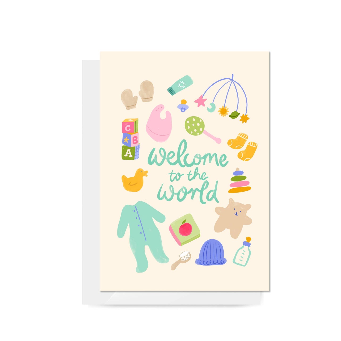 Carla Ellis Creative - Baby Things "Welcome to the World" Greeting Card