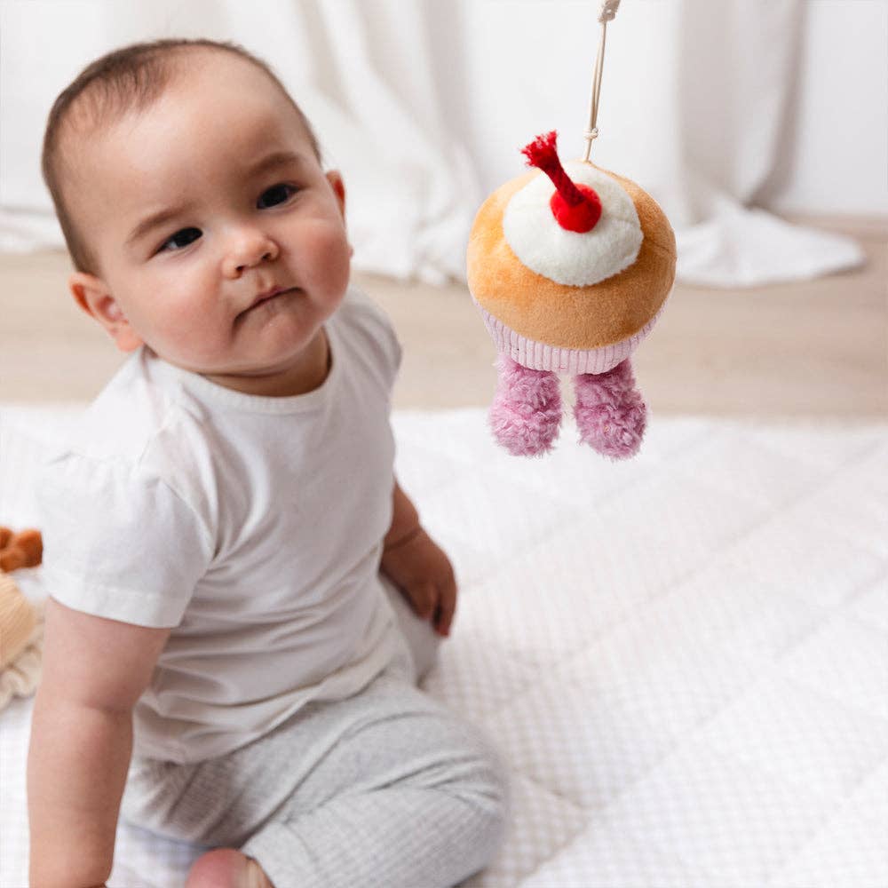 Living Textiles - 2 Pack Mini Market Brunch Stroller Toys - Ice Cream & Cupcake