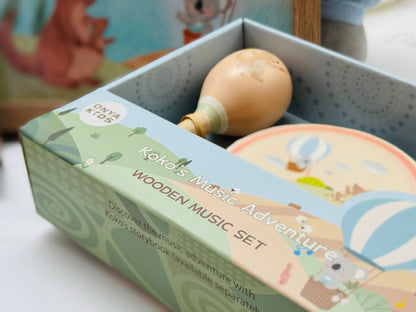 ToysLink - KoKo's Music Adventure Wooden Music 3 pcs Set (Koala & Kanga)