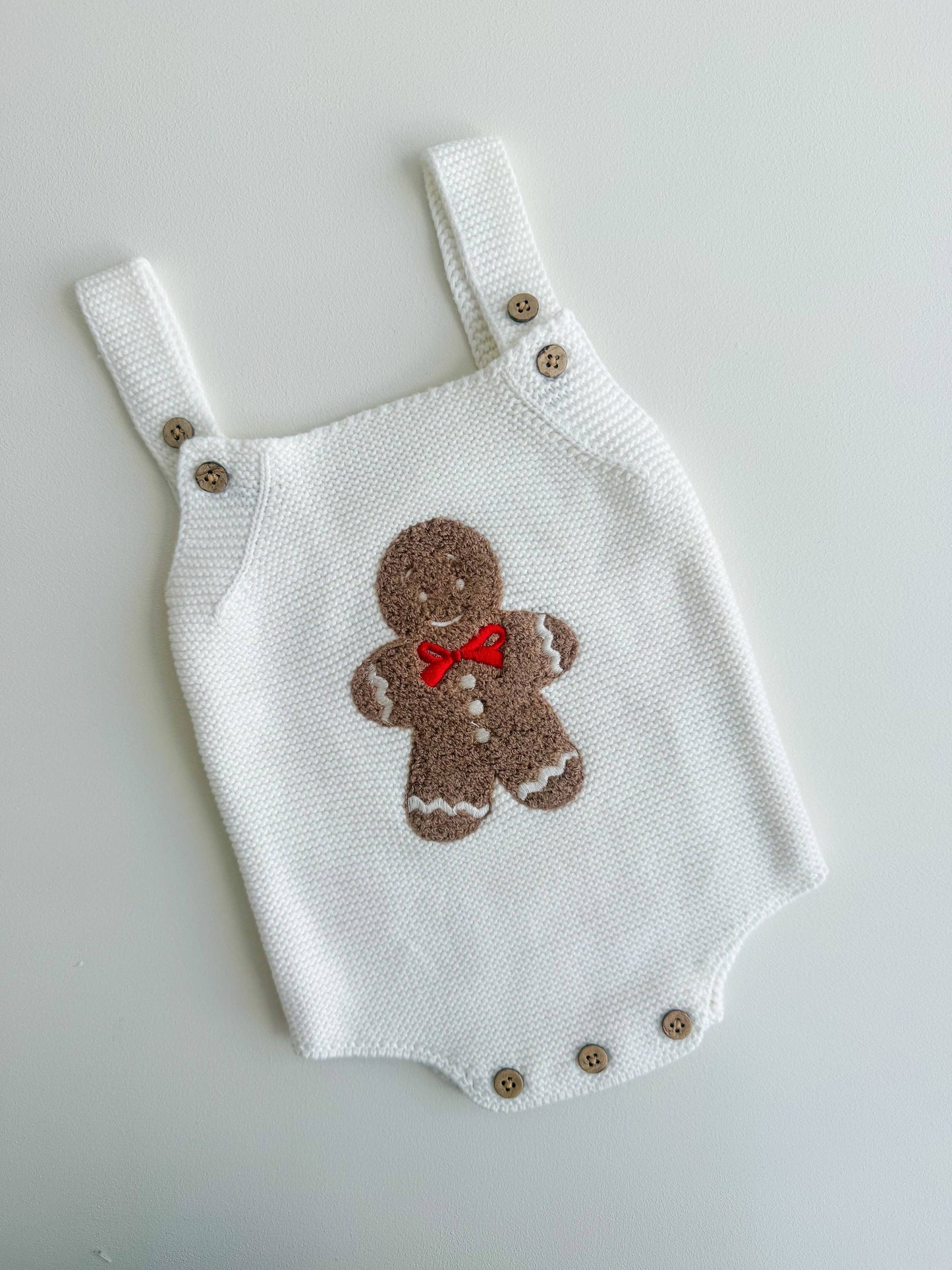 Petite + Co - GINGERBREAD SHERPA ROMPER