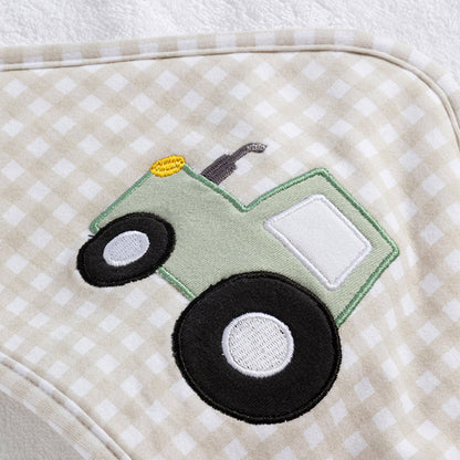 Living Textiles - Hooded Towel - Tractor Ride