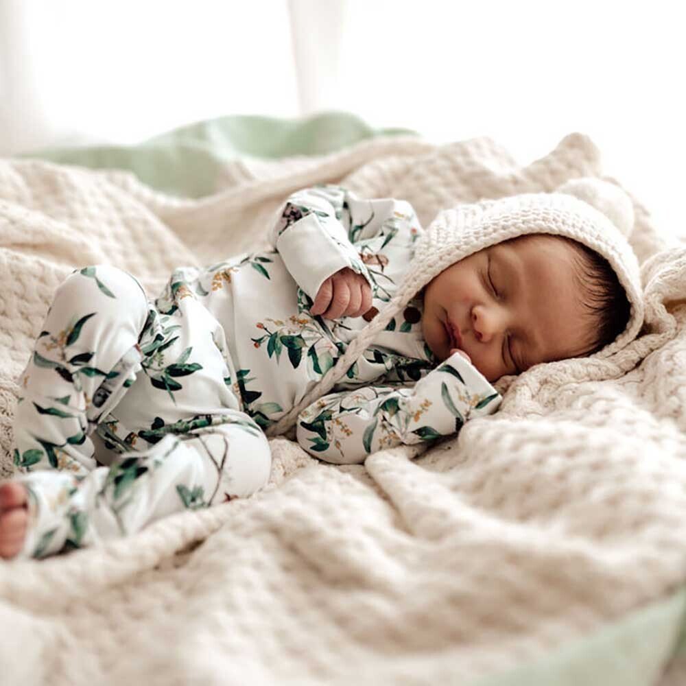 Snuggle Hunny Eucalypt Organic Growsuit