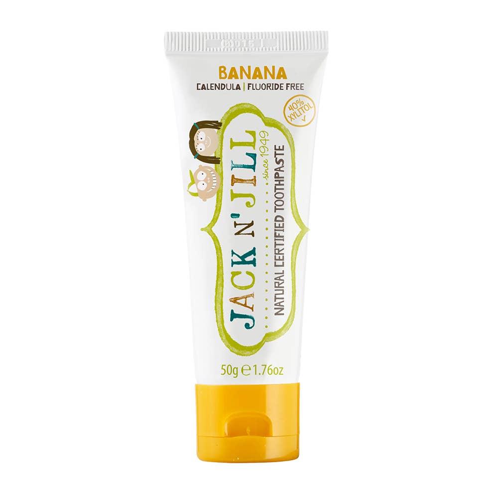 Jack N' Jill Kids - Tooth Buddy Pack-Natural Toothpaste Banana + Kids Toothbrush