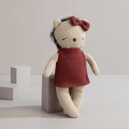 Living Textiles - Knitted Animal Toy- Helen the Hedgehog