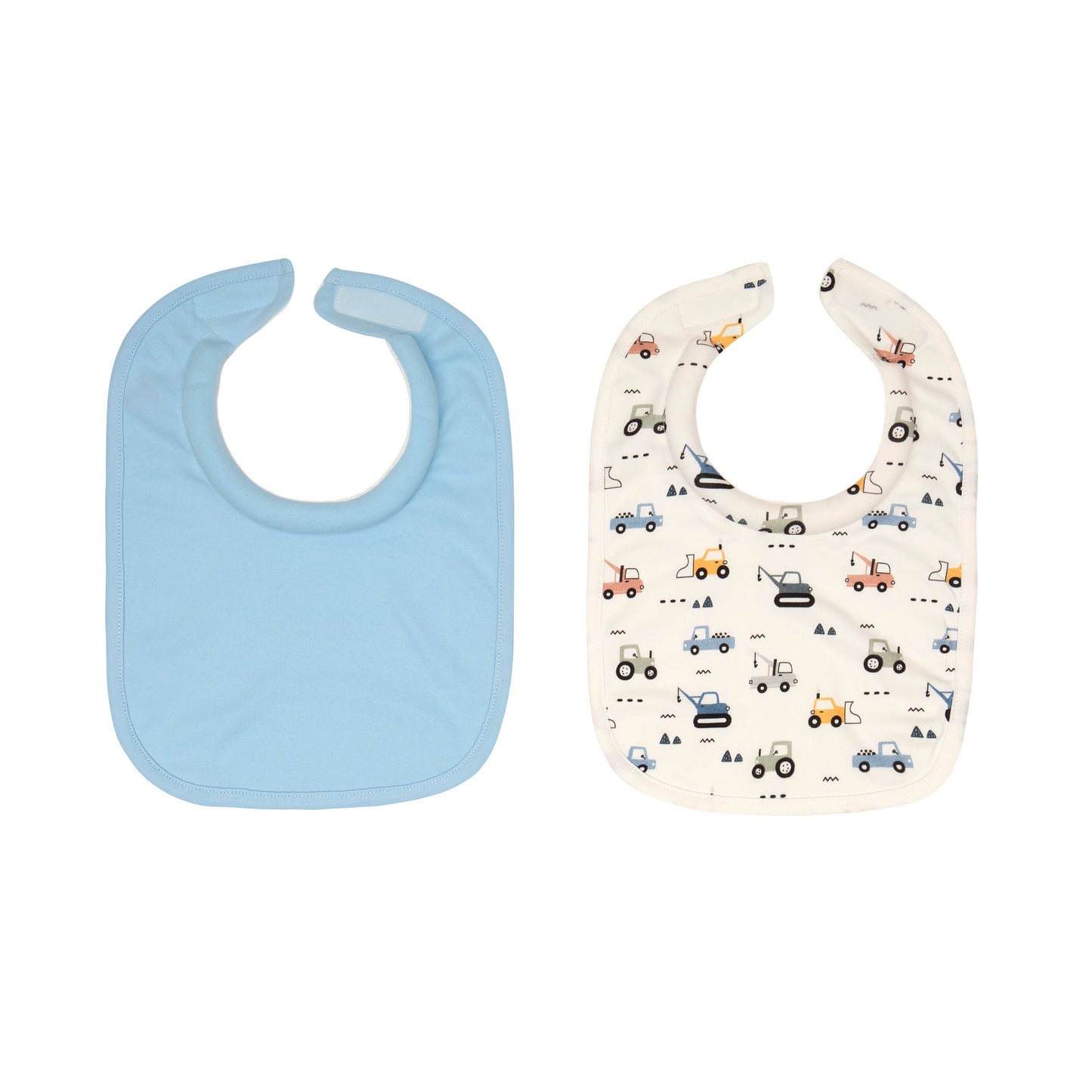 All4Ella - Roll Neck Bibs 2pk - Diggers